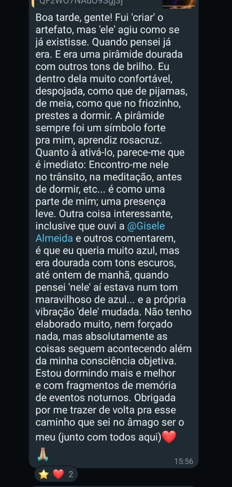 Depoimento — Gisele Almeida