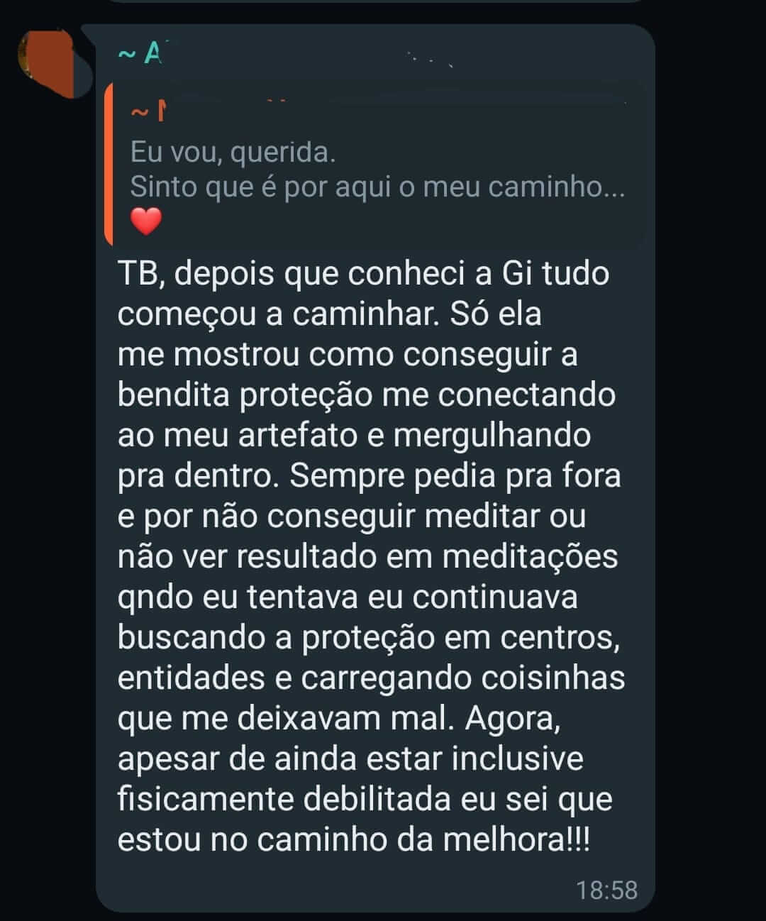 Depoimento 25 — Gisele Almeida