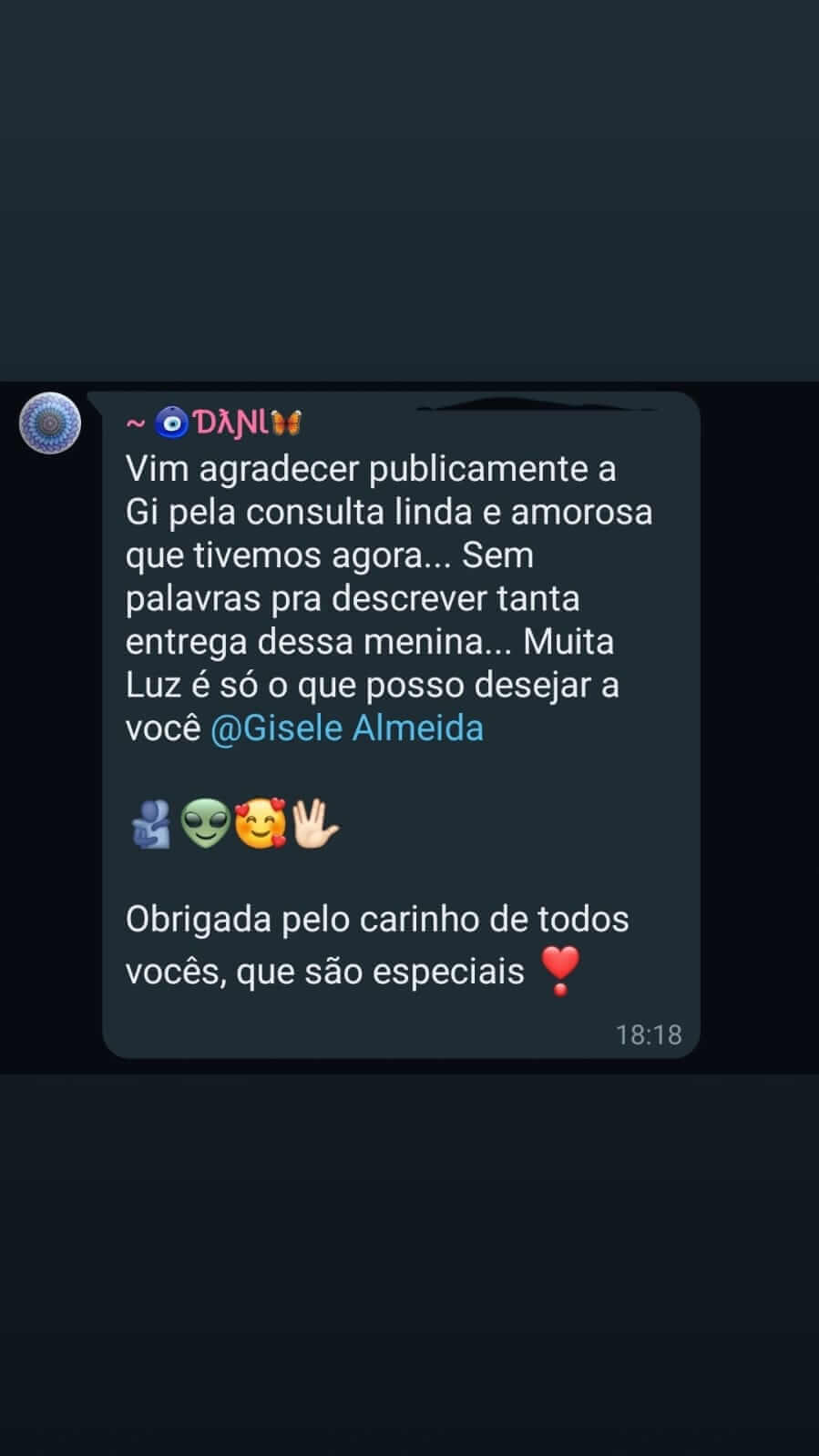Depoimento — Gisele Almeida