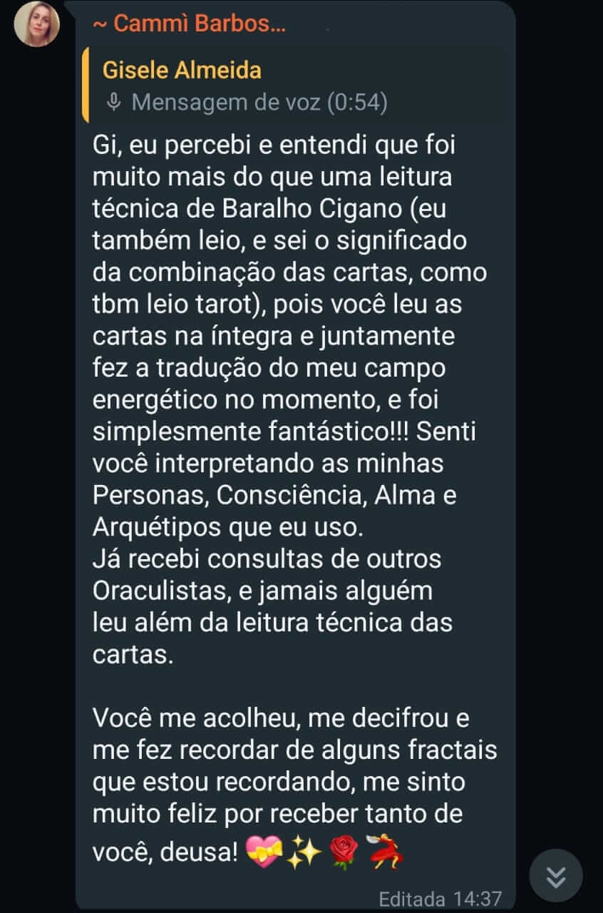 Depoimento — Gisele Almeida
