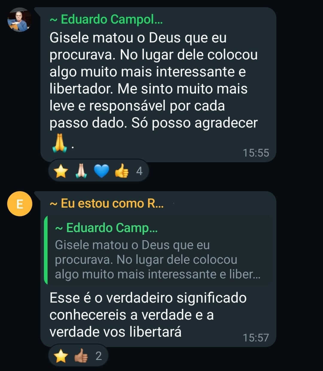 Depoimento — Gisele Almeida