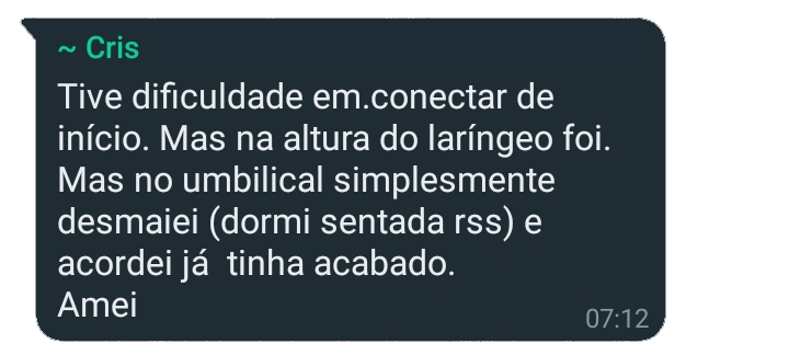Feedback de participante da Visita Base Siriana