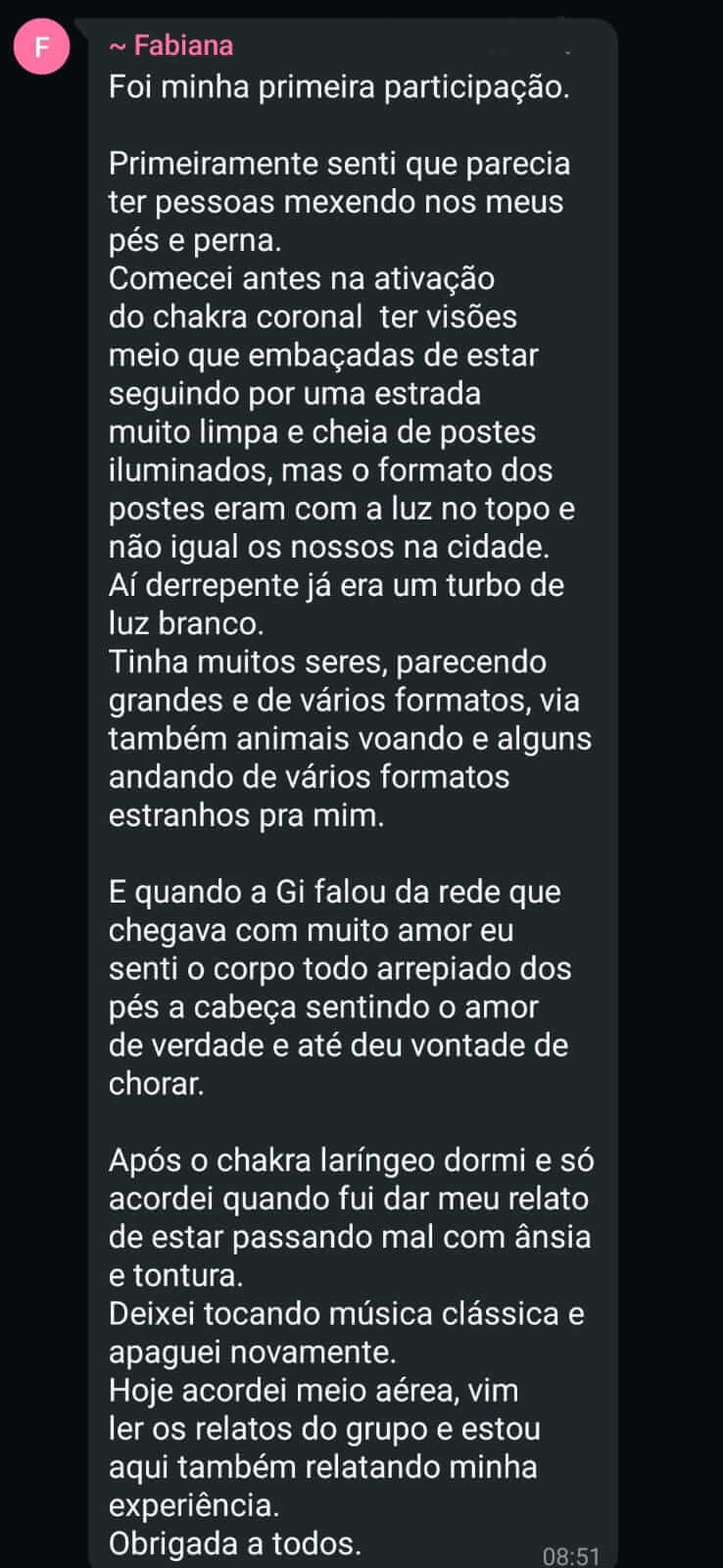 Feedback de participante da Visita Base Siriana