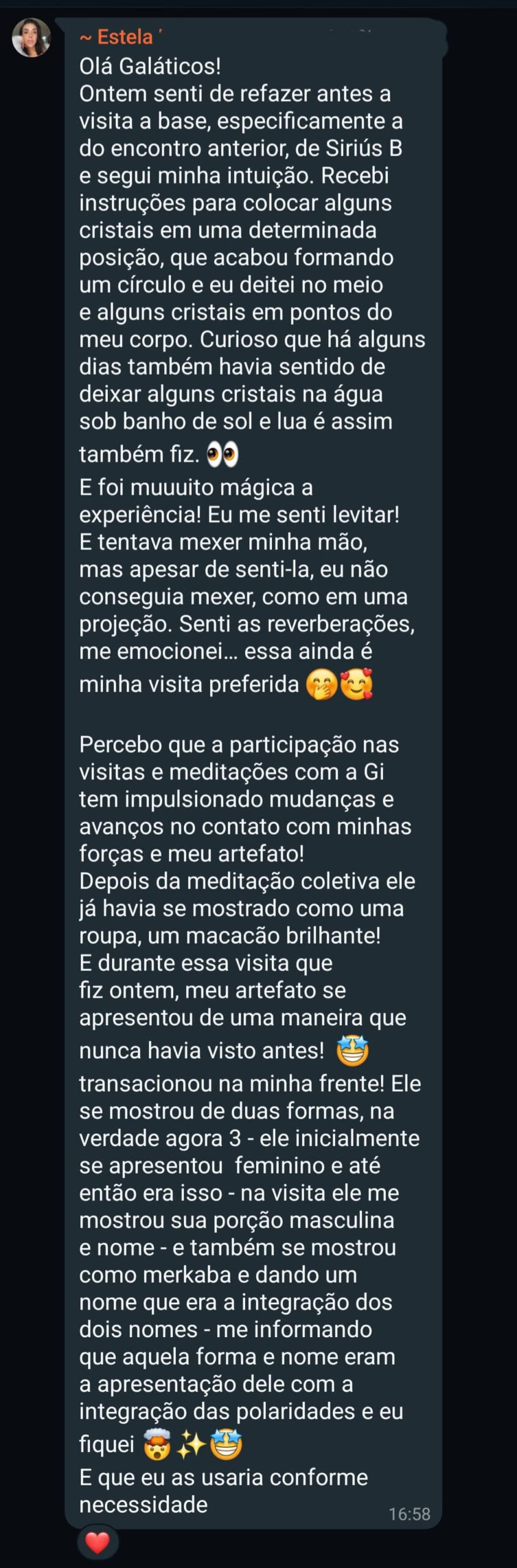 Feedback de participante da Visita Base Siriana